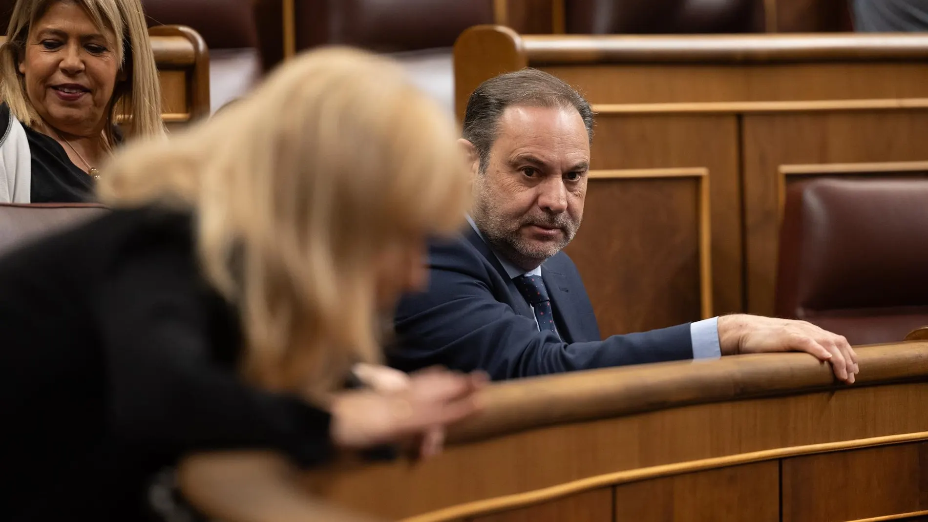 José Luis Ábalos, en su escaño