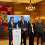 Fernando de la parte, Álvaro Ramos-Catalina y Javier faúndez, entre otros, tras renovar el acuerdo