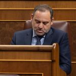 José Luis Ábalos, en su escaño