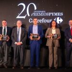 La empresa salmantina “Los Majadales de Flores” recibe el premio a Mejor PYME nacional, mientras que “EUROPRALINE, S.L Chocolates Trapa” recibe el galardón a la Mejor PYME en Transición Alimentaria de Castilla y León.
