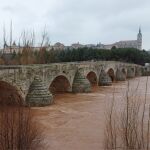 Crecida del Arlanza a su paso por Lerma 8Burgos)