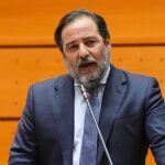 El senador del PP por Soria, José Manuel Hernando, interviene en la Cámara Alta