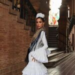 Rocío Osorno vestida de flamenca.