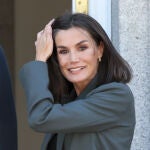 La Reina Letizia con su nuevo corte de pelo.
