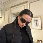 El look de Rosalía para el desfile de Dior.