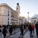 La que fuera Real Casa de Correos, en la Puerta del Sol de Madrid, ayer por la tarde