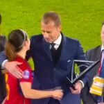 El incomodo momento de Ceferín con Aitana se ha vuelto viral