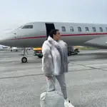 Georgina Rodríguez con abrigo de pelo.