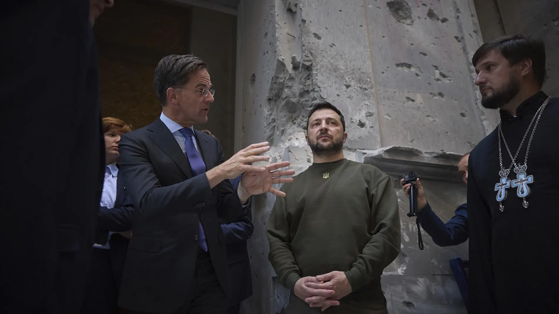 Ucrania.- Ucrania y Países Bajos firman un acuerdo en materia de seguridad durante la visita de Rutte al país