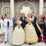 La Casa de Soria en Valencia recibe la visita del presidente y la vicepresidenta de la Diputación, Benito Serrano y María José Jiménez, invitados a participar en los actos de Fallas
