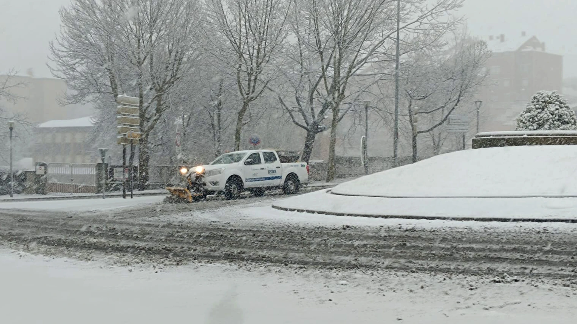 Nieve en Segovia