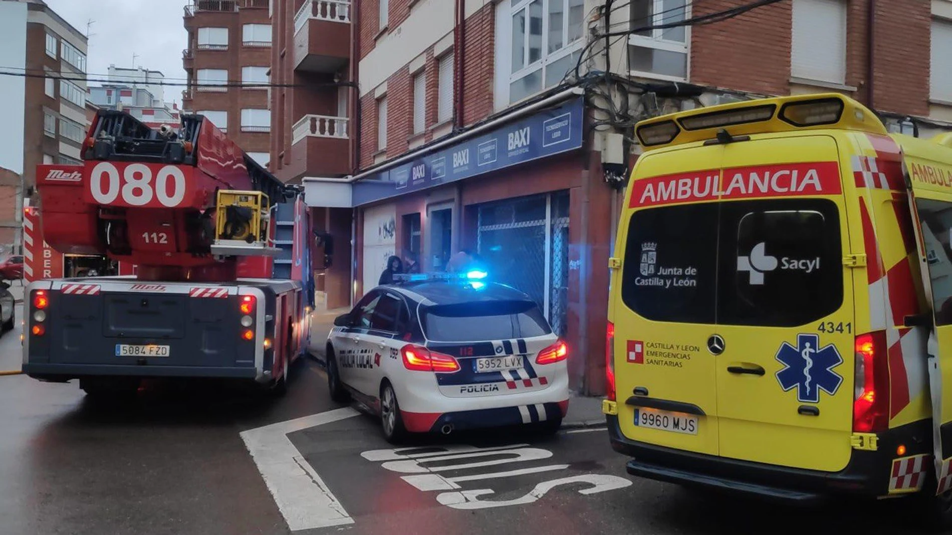 Incendio en una vivienda de León