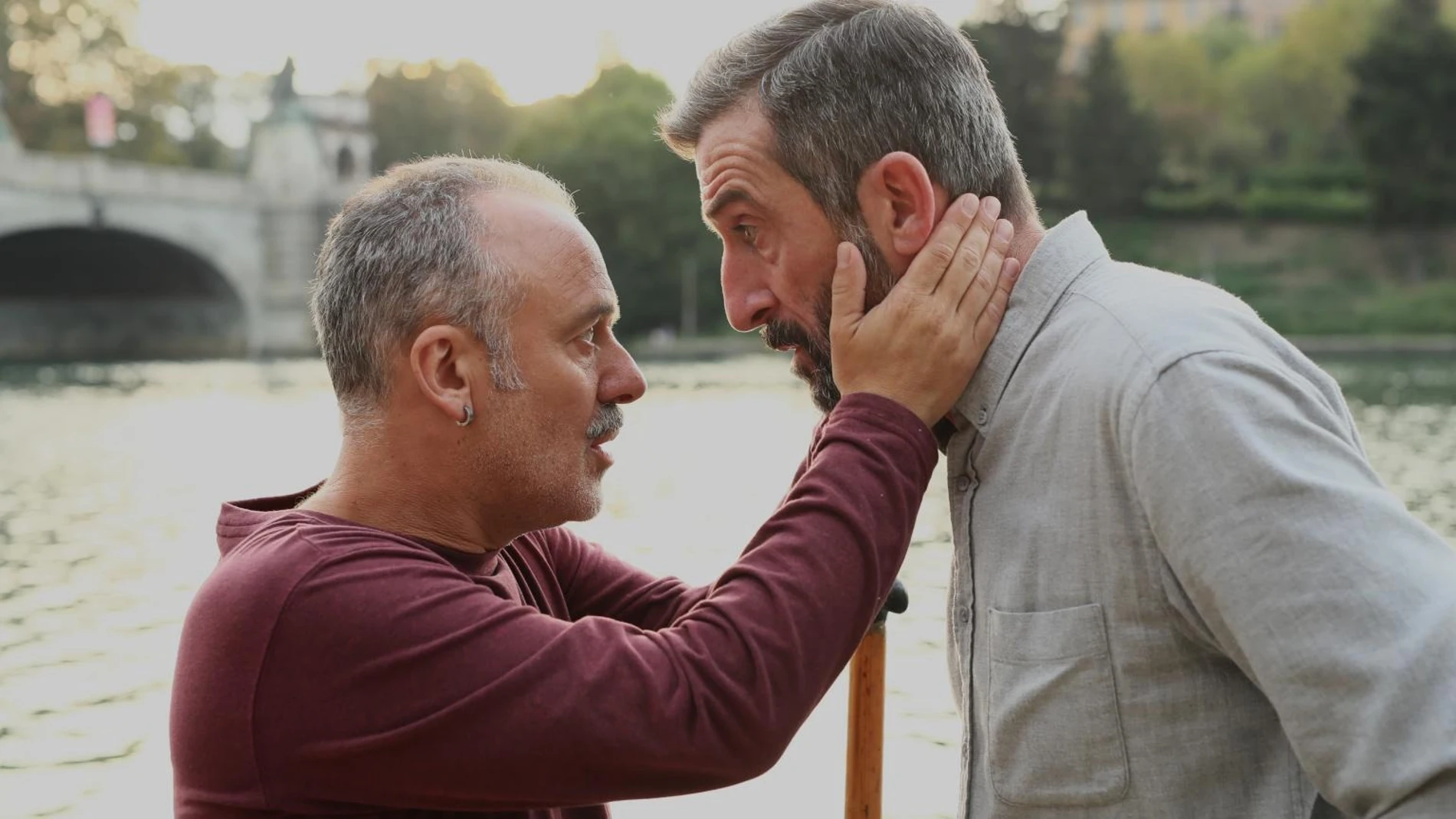 Javier Gutiérrez y Luis Zahera (dcha.) en «Pájaros»