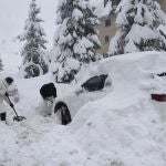 Imagen de archivo de nieve en el Valle del Aragón (Huesca)