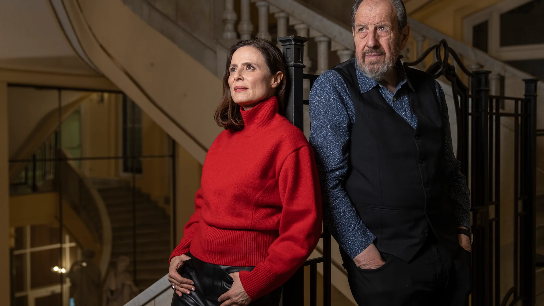Aitana Sanchez-Gijon y Josep Maria Pou