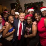 Imagen generada por IA de Donald Trump en una fiesta con afroamericanos