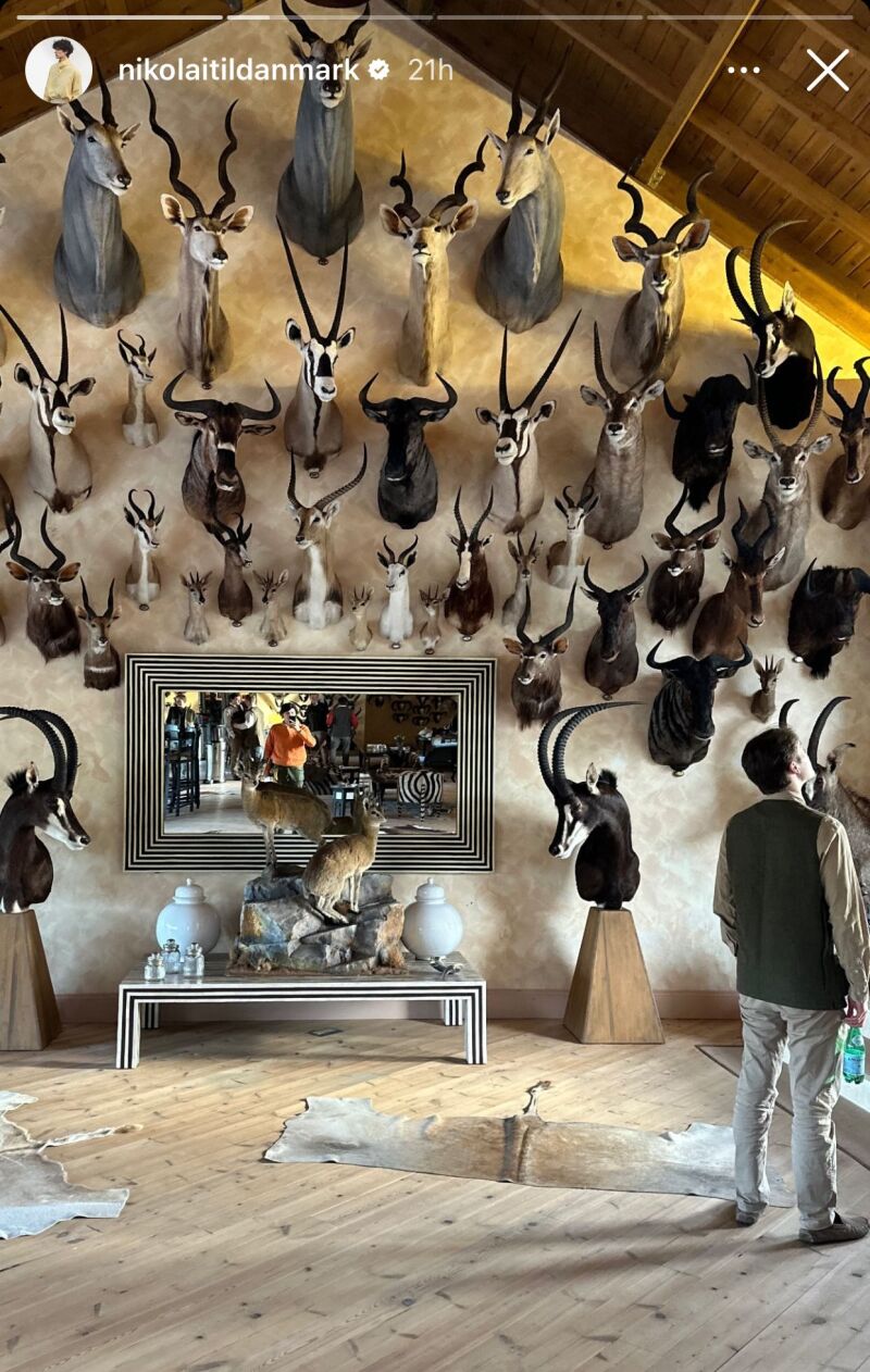 Nicolás de Dinamarca durante su visita en la finca sevillana Las Majadillas