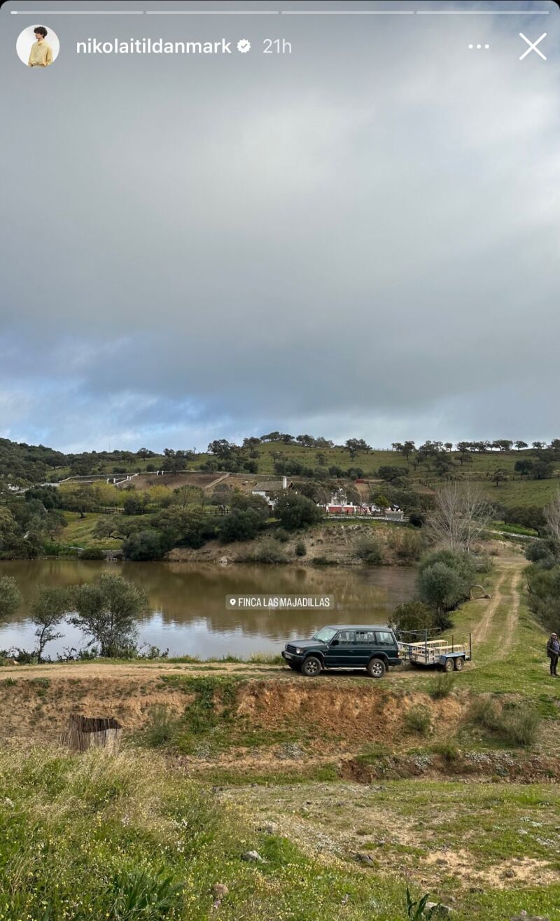 Nicolás de Dinamarca en la finca Las Majadillas de caza