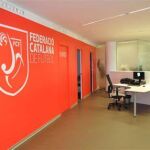 La sede de la Federación Catalana de Fútbol, en Barcelona 
