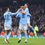 Haaland marcó el tercer gol del City al Copenhague