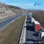 Retenciones en la AP-1 en Briviesca (Burgos)
