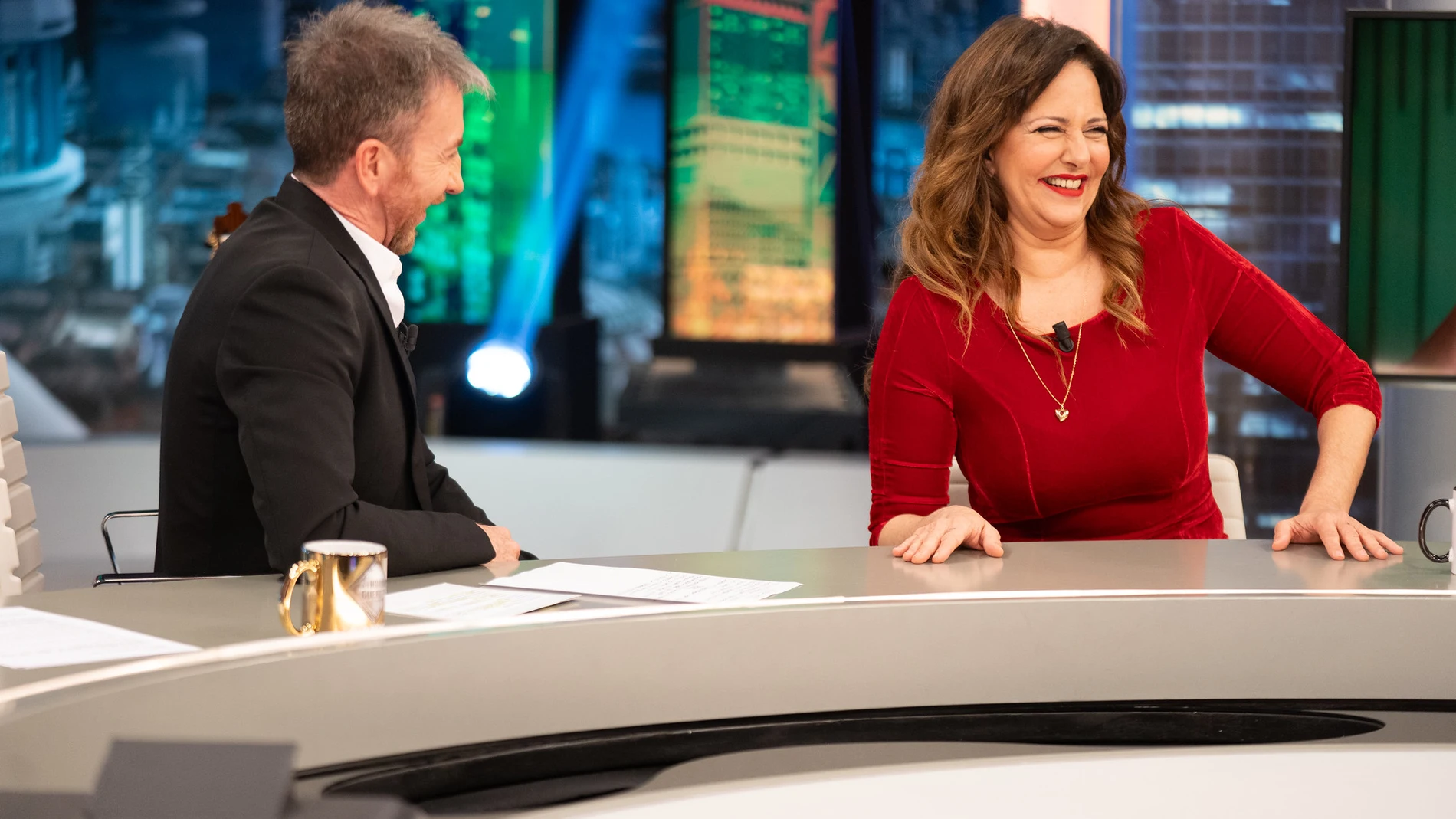 Yolanda Ramos ríe en 'El Hormiguero' sentada junto a Pablo Motos