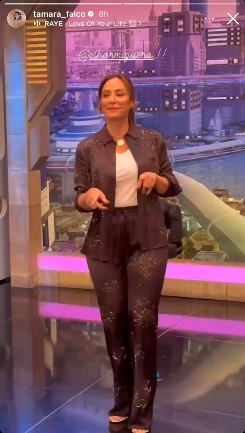 Tamara Falcó en 'El Hormiguero'.