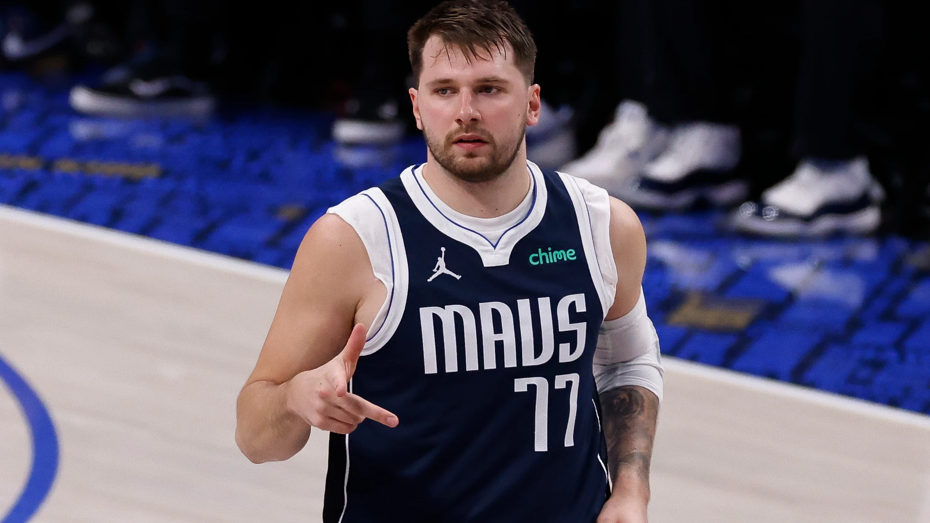 Luka Doncic, en un partido reciente de los Mavs