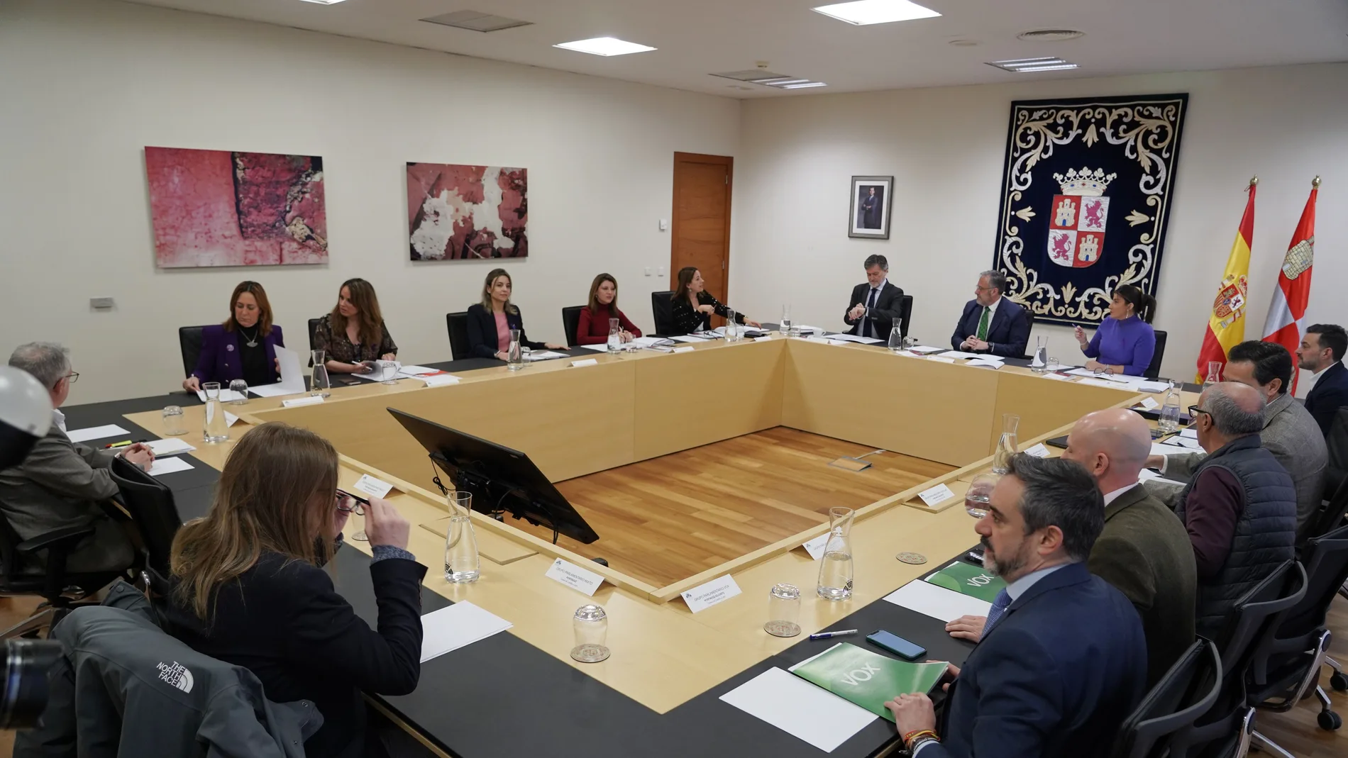Carlos Pollán preside la Junta de Portavoces de las Cortes