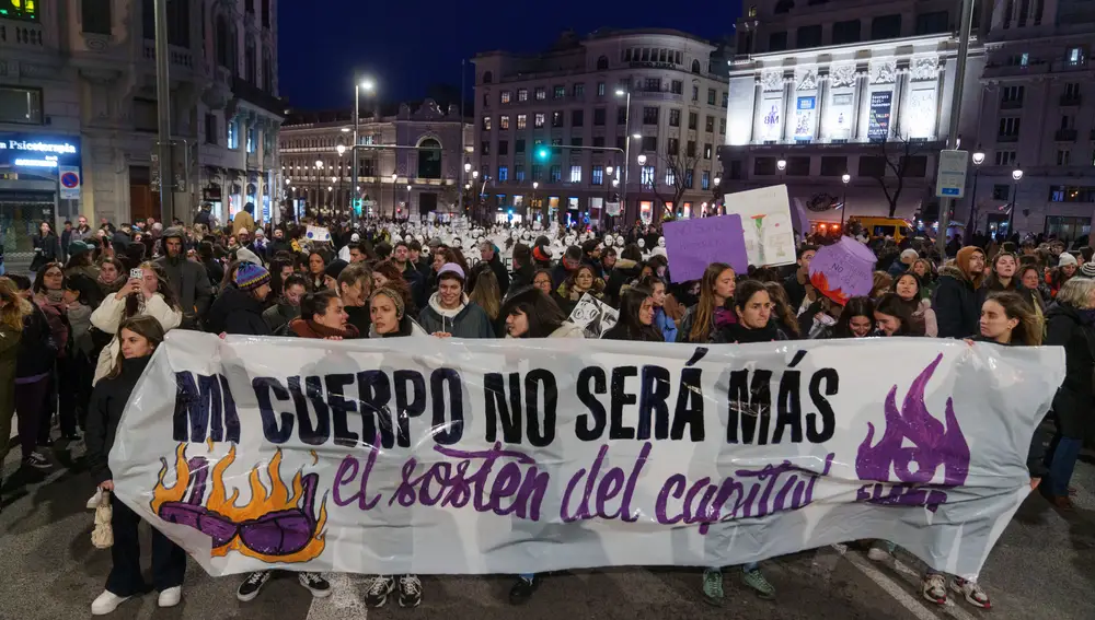 Manifestación 8M Movimiento Feminista.