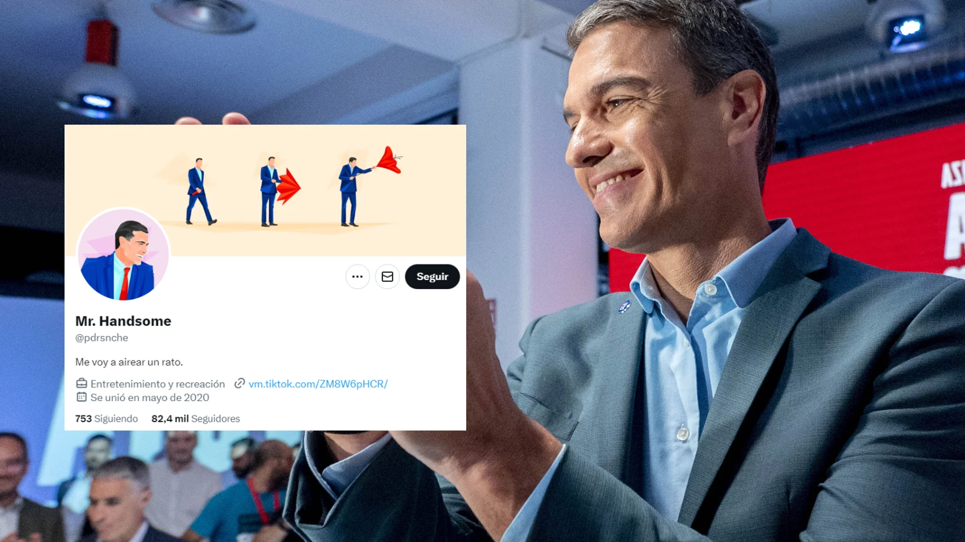 Esta es la identidad de la polémica cuenta de Twitter 'Mr. Handsome': afiliada al PSOE y financiada por el Congreso
