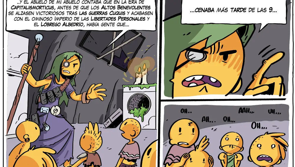 Viñeta de Tanaka sobre la propuesta de Yolanda Díaz