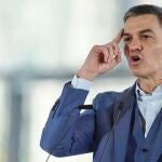El presidente del Gobierno, Pedro Sánchez, en Bilbao