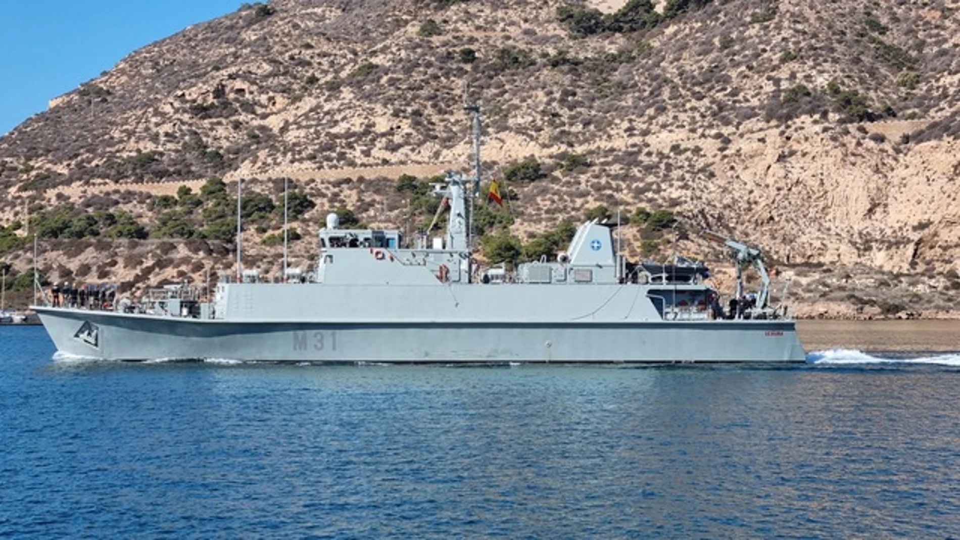 El cazaminas "Segura" de la Armada