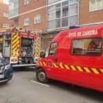 Bomberos de Zamora en el lugar de los hechos
