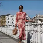 Pilar de Arce con vestido de invitada