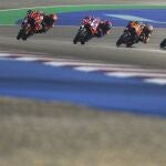 Bagnaia, Martín, Binder y Marc, en la carrera de Qatar