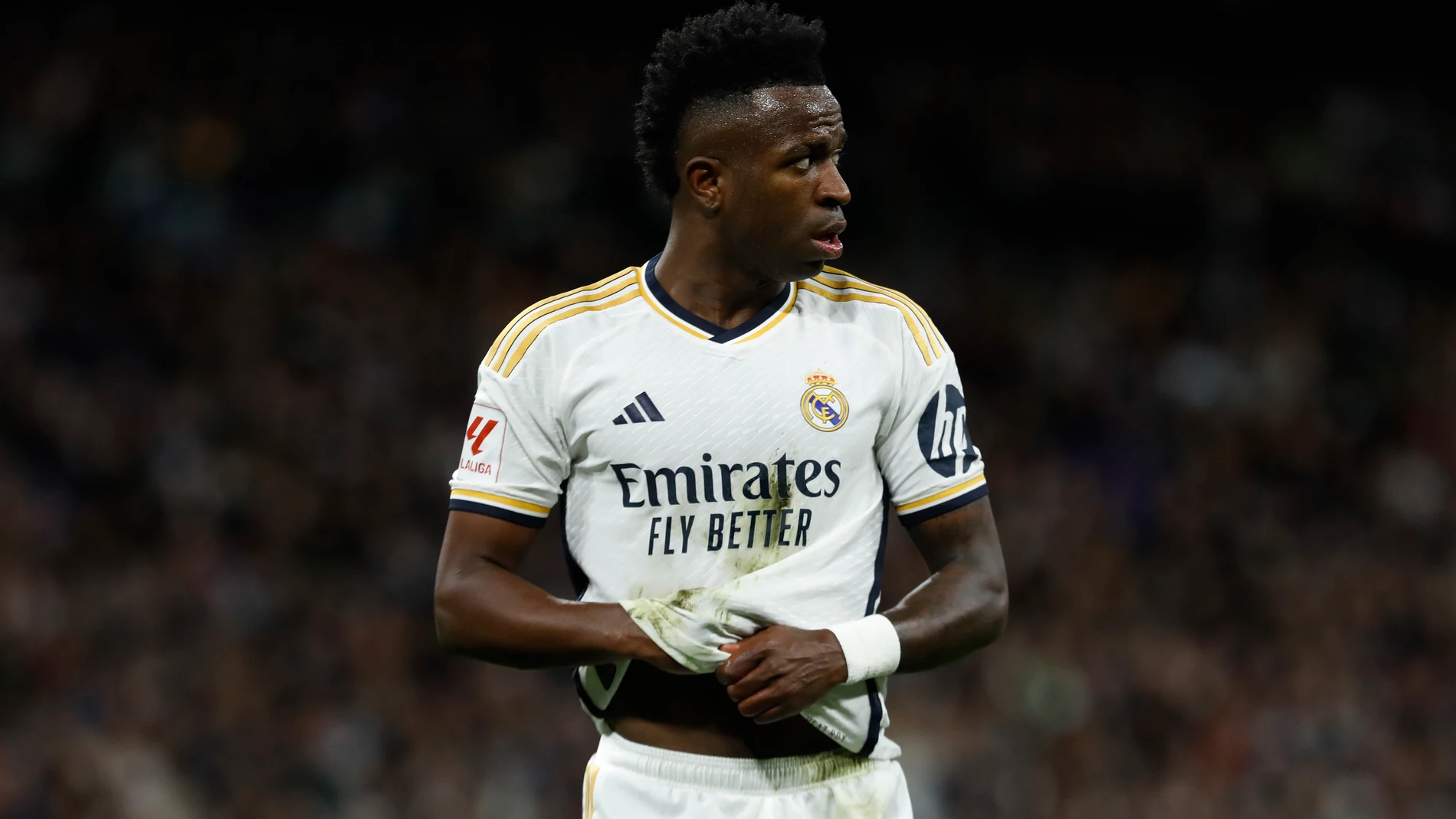 Vinicius, en un encuentro de Liga