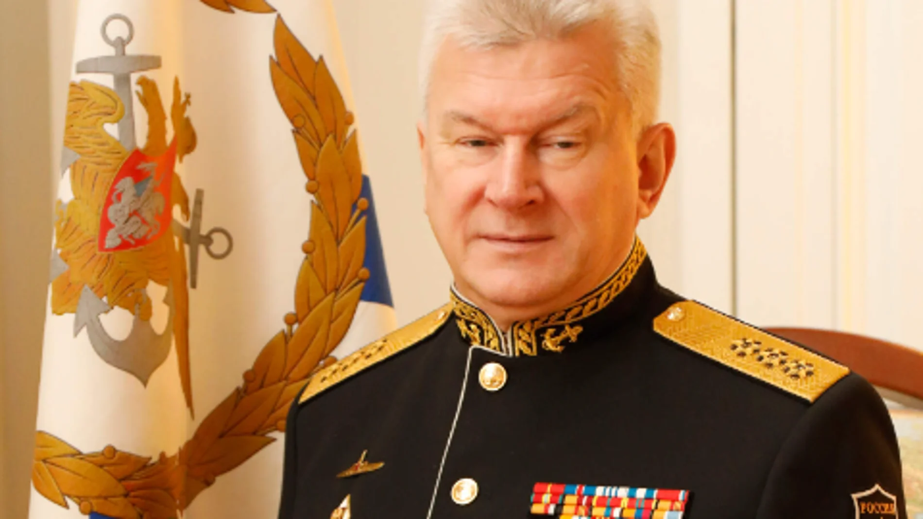El jefe de la Armada rusa, Nikolái Yevménov