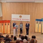 Nakamae Takahiro, embajador del Japón en España, junto a María José Rodríguez Conde, Rectora Magnífica de la Universidad de Salamanca y José Abel Flores Villarejo, Director del Centro Cultural Hispano-Japonés