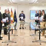 El jefe del Ejecutivo regional, Fernando López Miras, se reunió hoy en San Esteban con el equipo técnico que ha coordinado la elaboración del II Plan de Prevención y Atención frente a Agresiones a Profesionales Sanitarios del Servicio Murciano de Salud