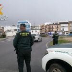 Miembros de la Guardia Civil en Puente Genil