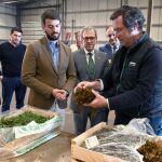 García-gallardo visita junto a Veganzones la finca segoviana de la empresa Planasa, líder en España y en el mundo en producción de plantas de frutos rojos
