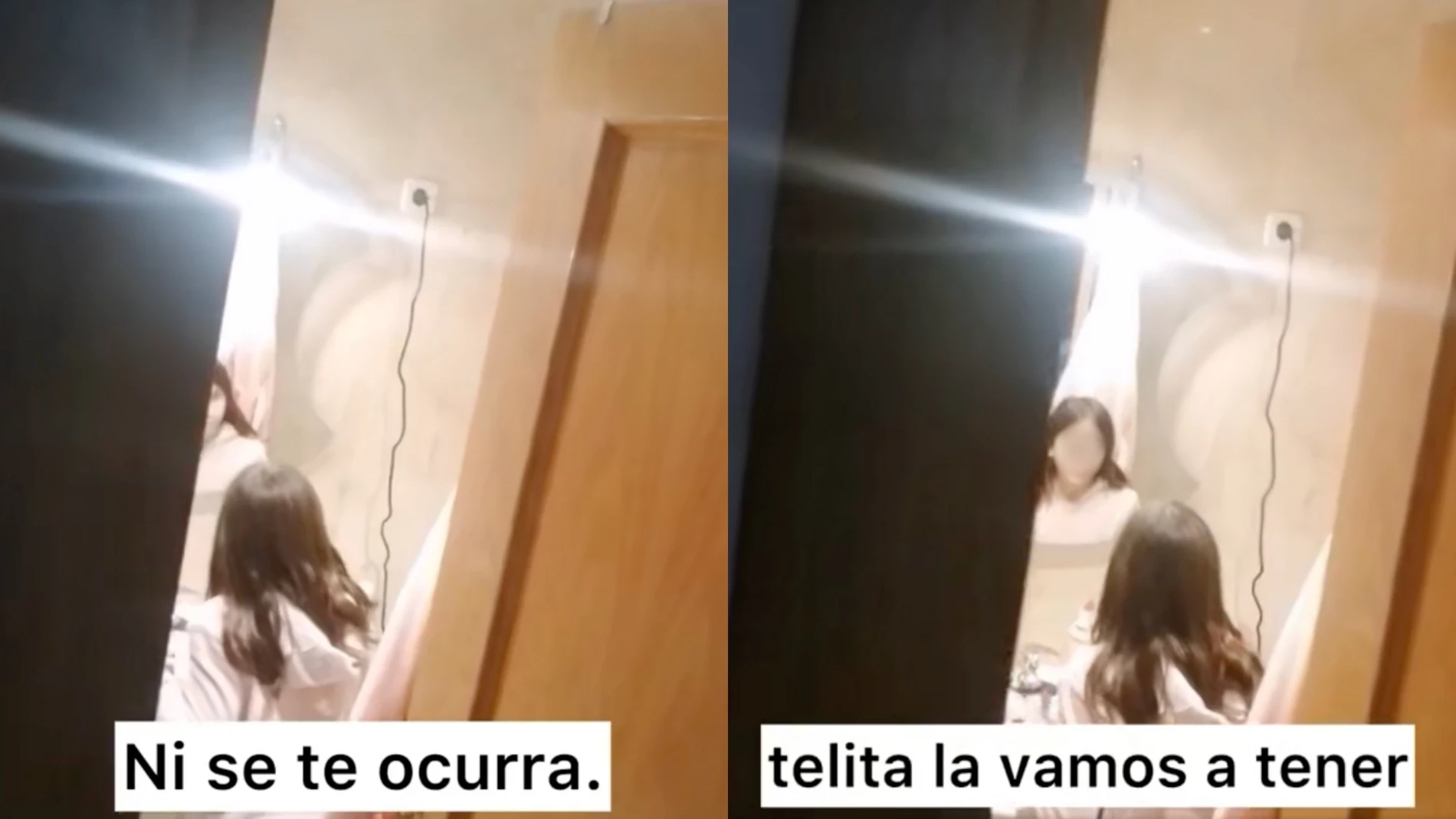 Pilla a su hermana de 9 años preparándose un discurso frente al espejo para defender a su mejor amiga