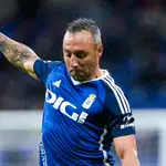 Santi Cazorla con el Real Oviedo
