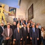 Recepción oficial a la delegación búlgara hoy en el Ayuntamiento de Alicante.