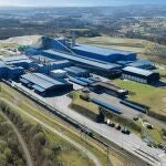 Vista aérea de la planta de tratamiento de residuos de Sogama, en Cerdeda (Lugo).