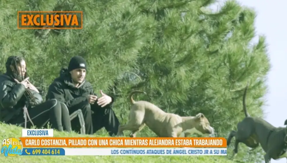 Carlo Costanzia y su misteriosa amiga