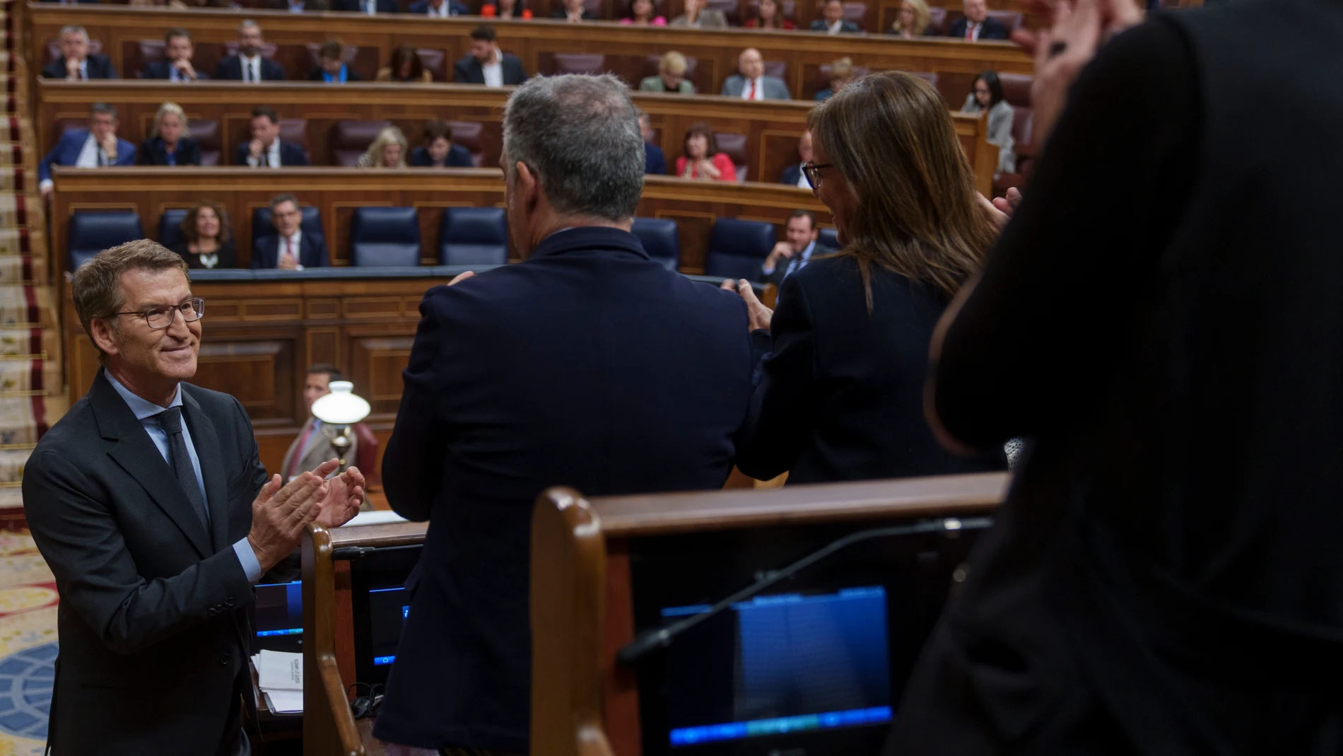 Feijoo en el Pleno del Congreso que vota la amnistia