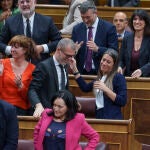 Miriam Nogueras en el Pleno del Congreso que vota la amnistia. David Jar